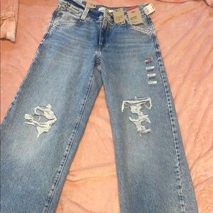 Levi's Distressed Blue Jeans